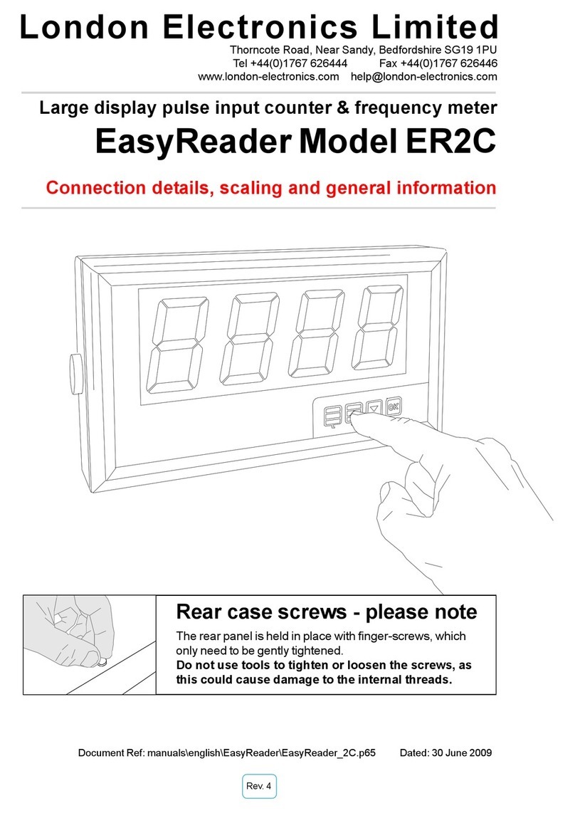 London Electronics EasyReader ER2C User manual London Electronics EasyReader ER2C User manual