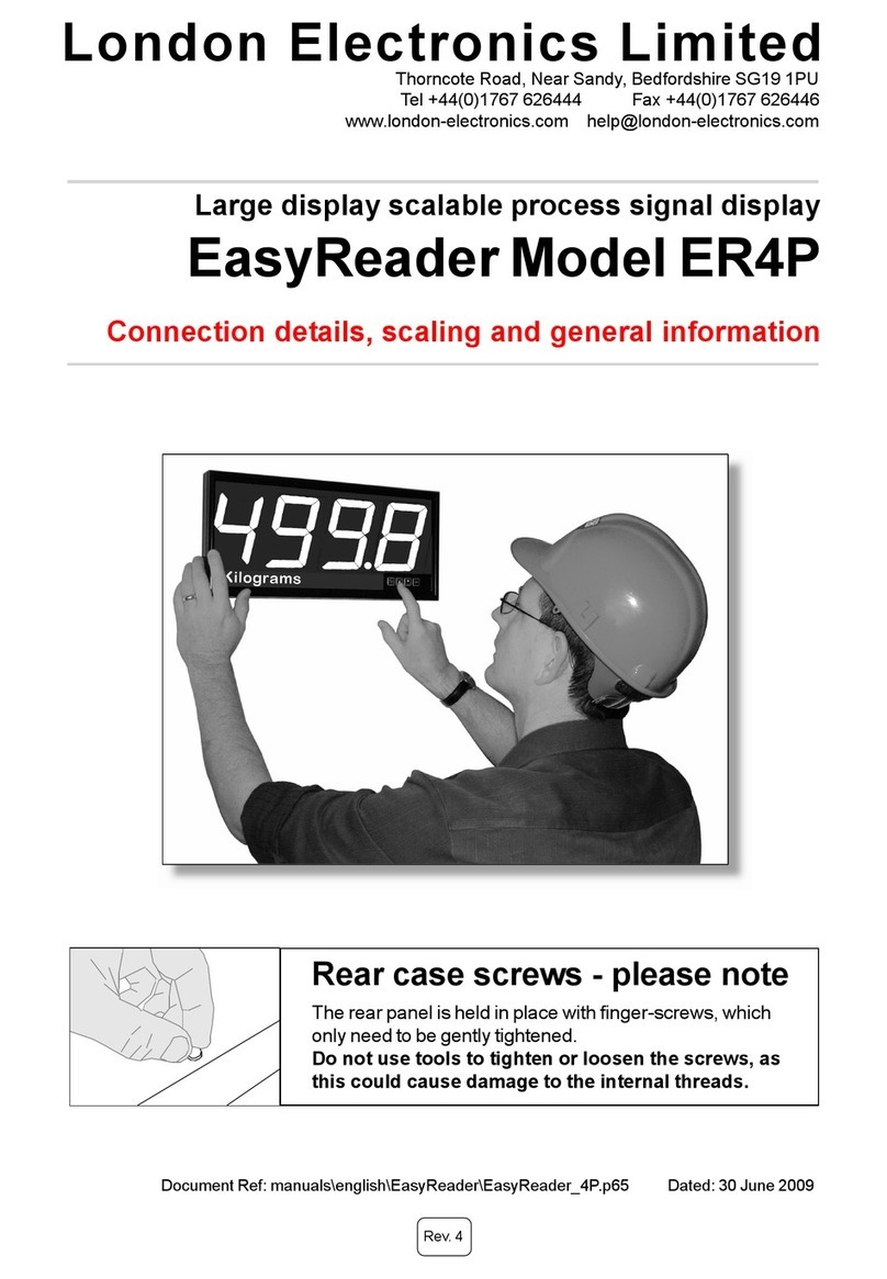 London Electronics EasyReader ER4P User manual London Electronics EasyReader ER4P User manual