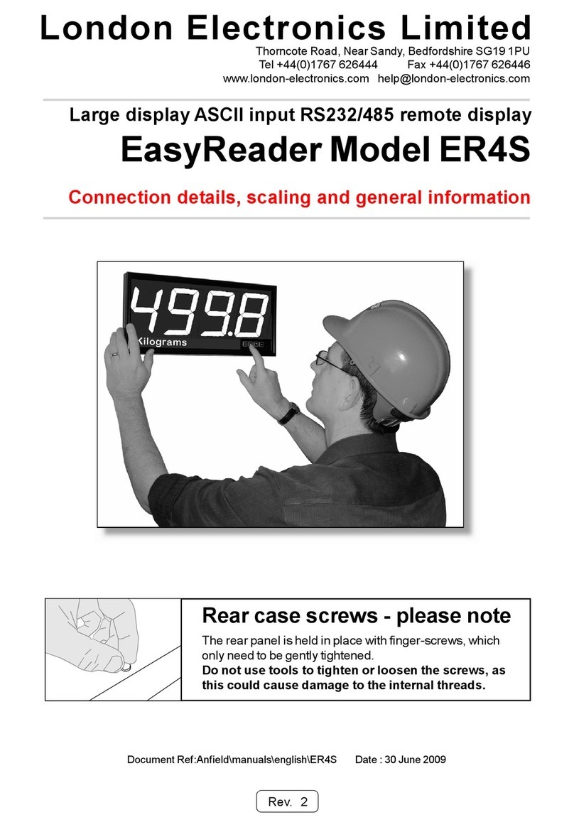London Electronics EasyReader ER4S User manual London Electronics EasyReader ER4S User manual