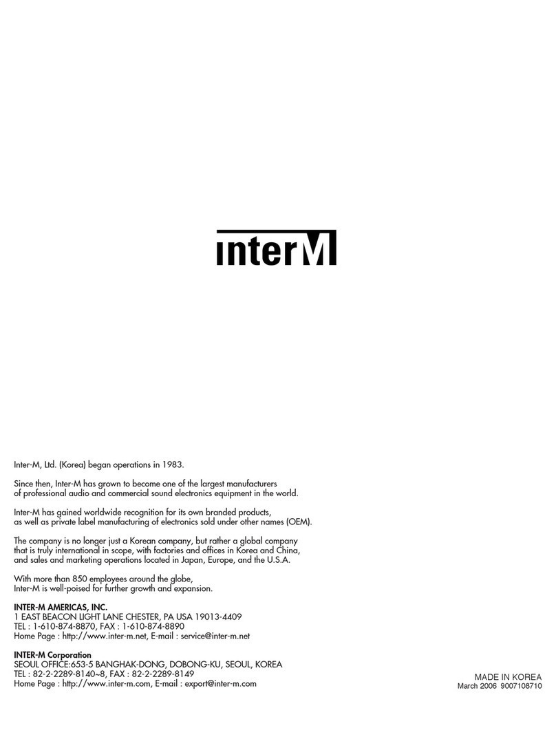 Inter-m ACR-120M User manual