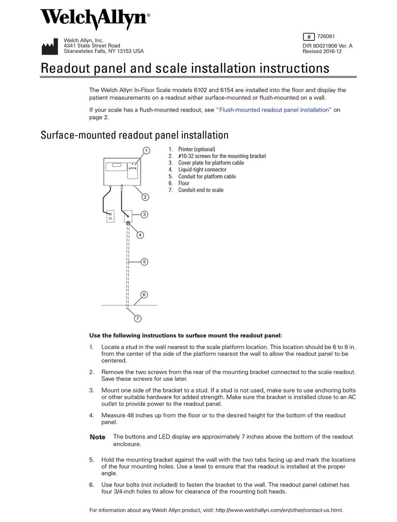 Welch Allyn 6102 User manual