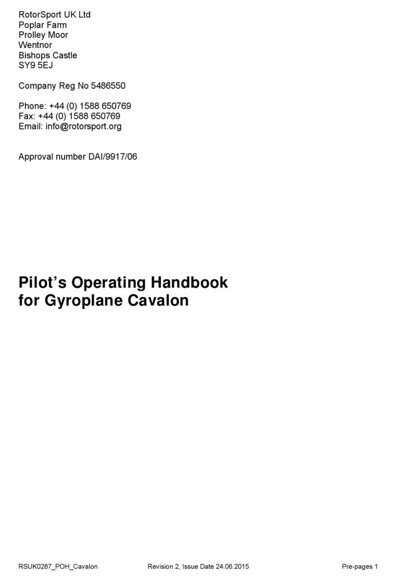 AUTO GYRO CAVALON Pilot operating handbook