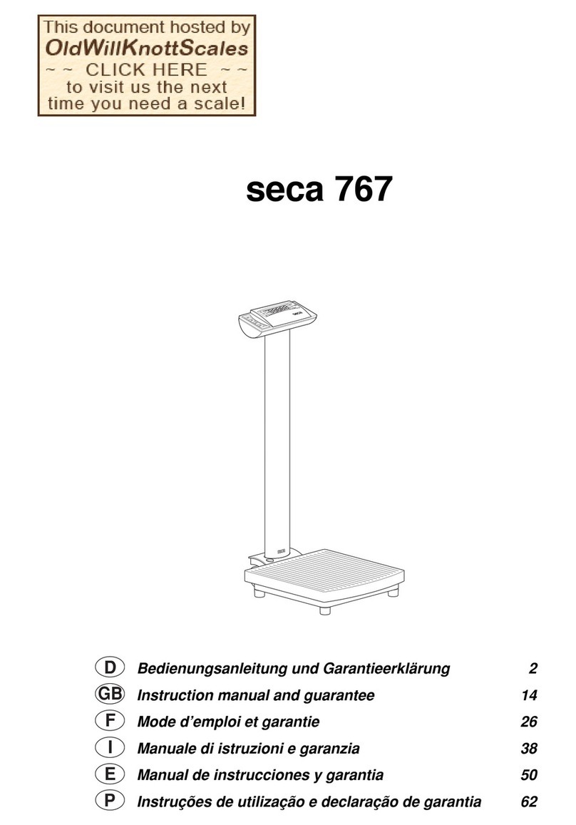 Seca 767 Instruction Manual