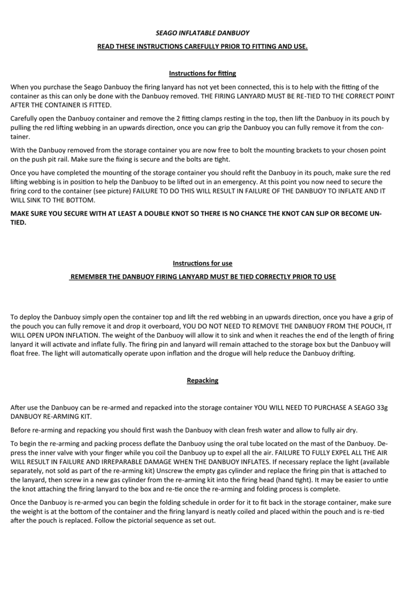 Seago INFLATABLE DANBUOY Instructions for use