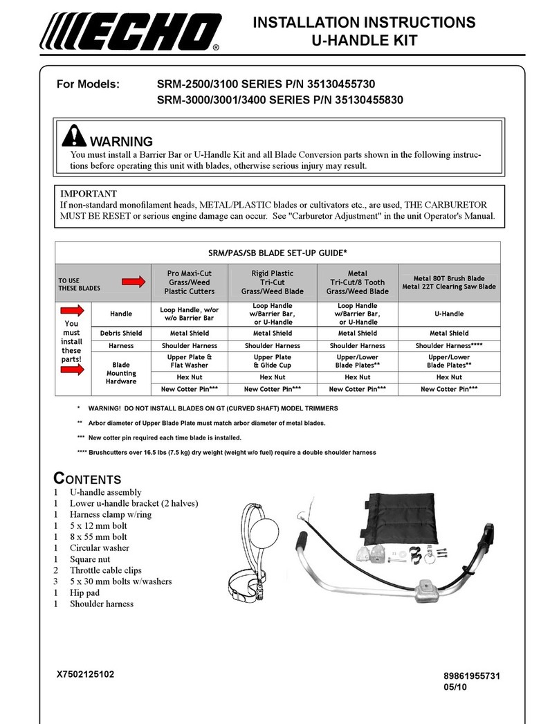 Echo SRM-2500 Series installation instructions