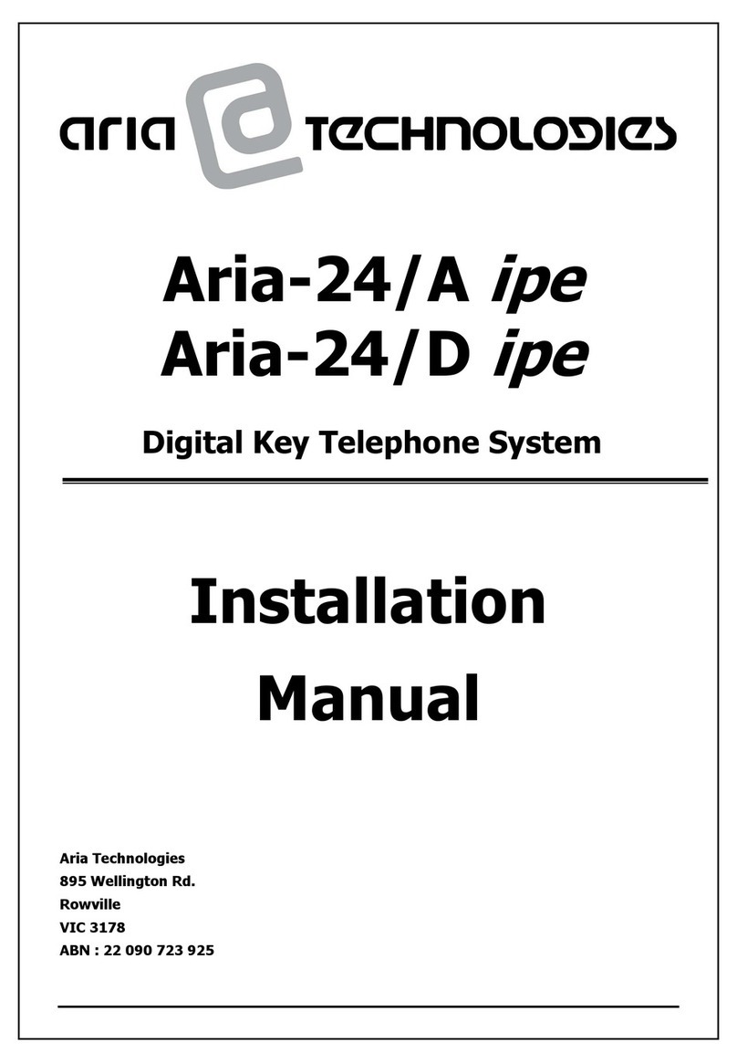 Aria Technologies Aria-24/A ipe installation manual