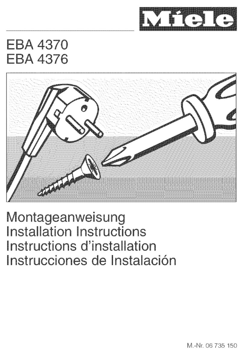 Miele EBA4370 User manual