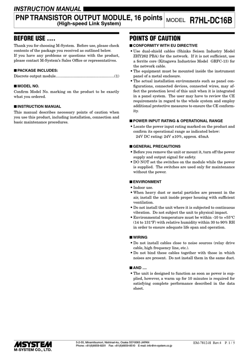 M-system R7HL-DC16B User manual