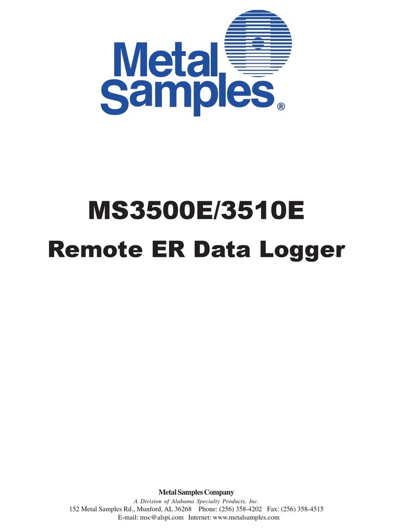 Metal Samples Company MS3500E manual