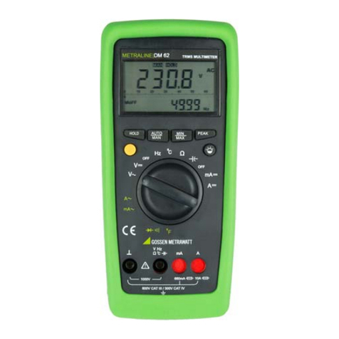 Gossen MetraWatt METRALINE DM 61 operating instructions