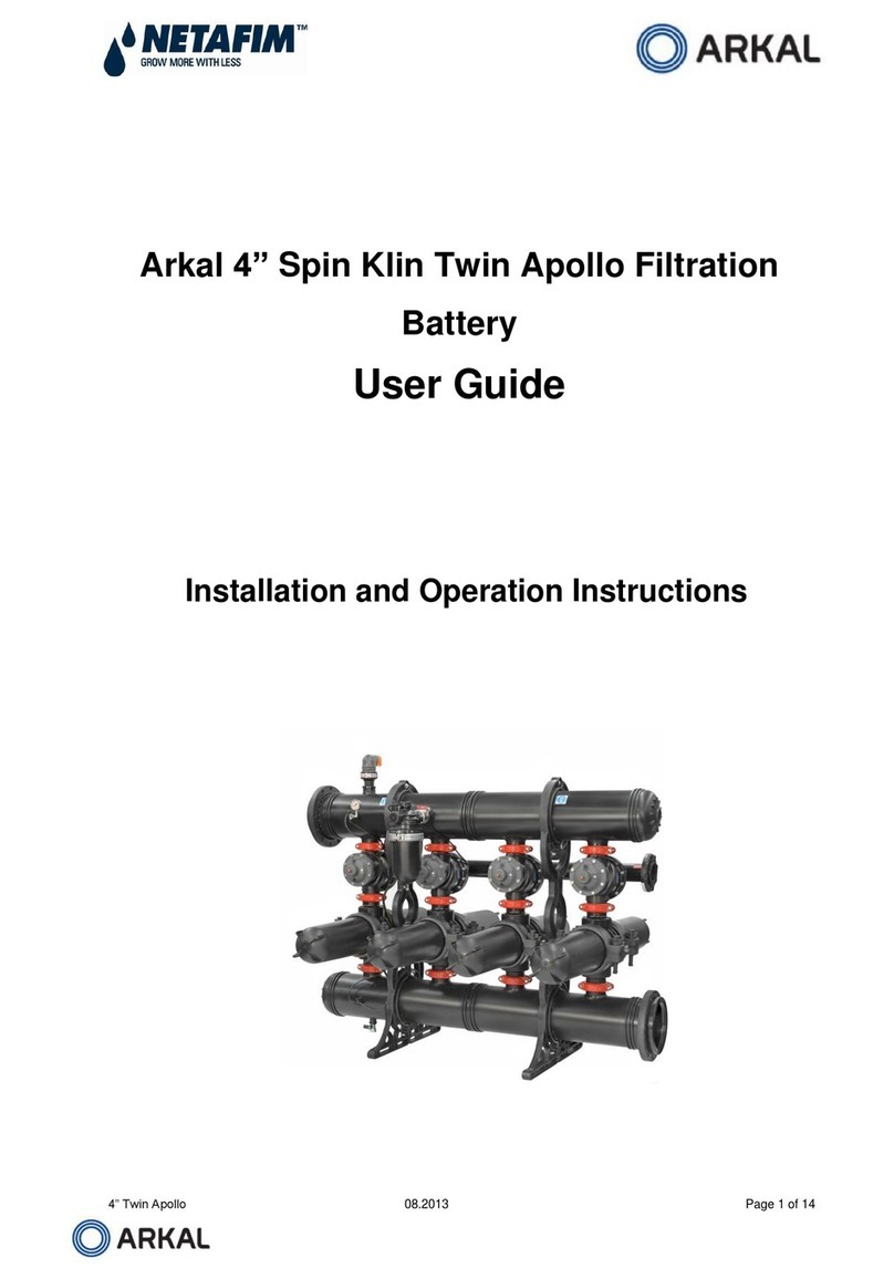 Arkal Spin Klin Twin Apollo 4" User manual