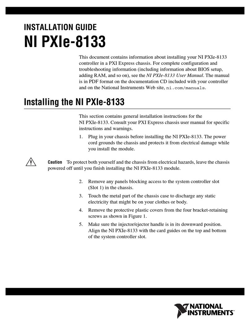 National Instruments NI PXIe-8133 installation guide