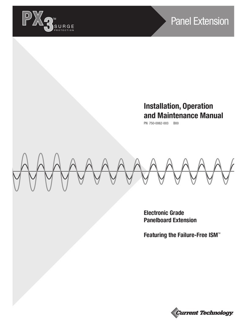 Current Technology PX3 Installation, operation and maintenance manual Current Technology PX3 Installation, operation and maintenance manual