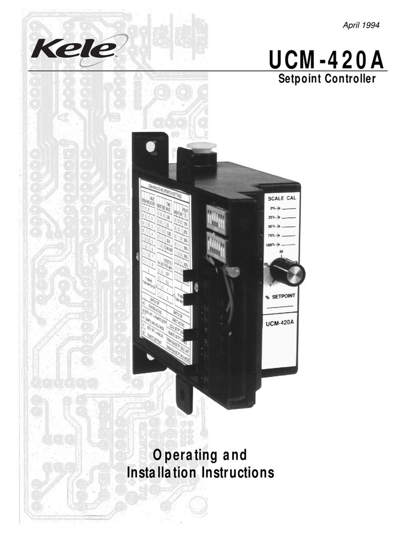 Kele UCM-420A Operating and installation instructions