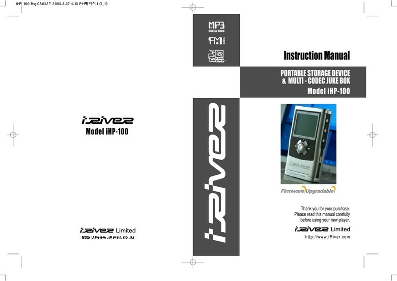IRiver iHP-100 Series instruction manual