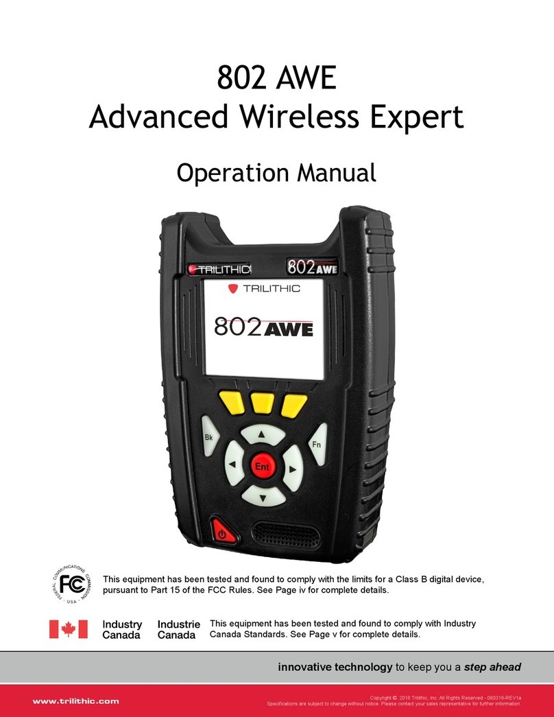 Trilithic 802 AWE User manual