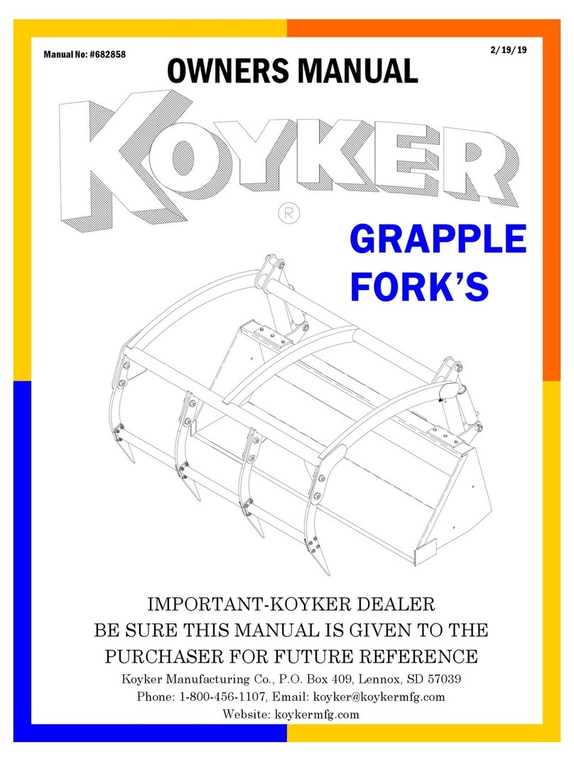 Koyker GRAPPLE FORK Series owner's manual