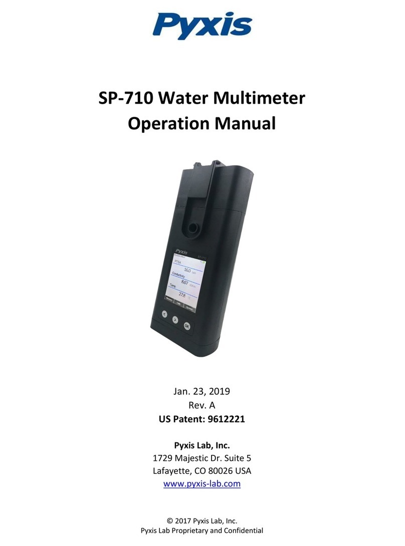 Pyxis SP-710 Operation manual