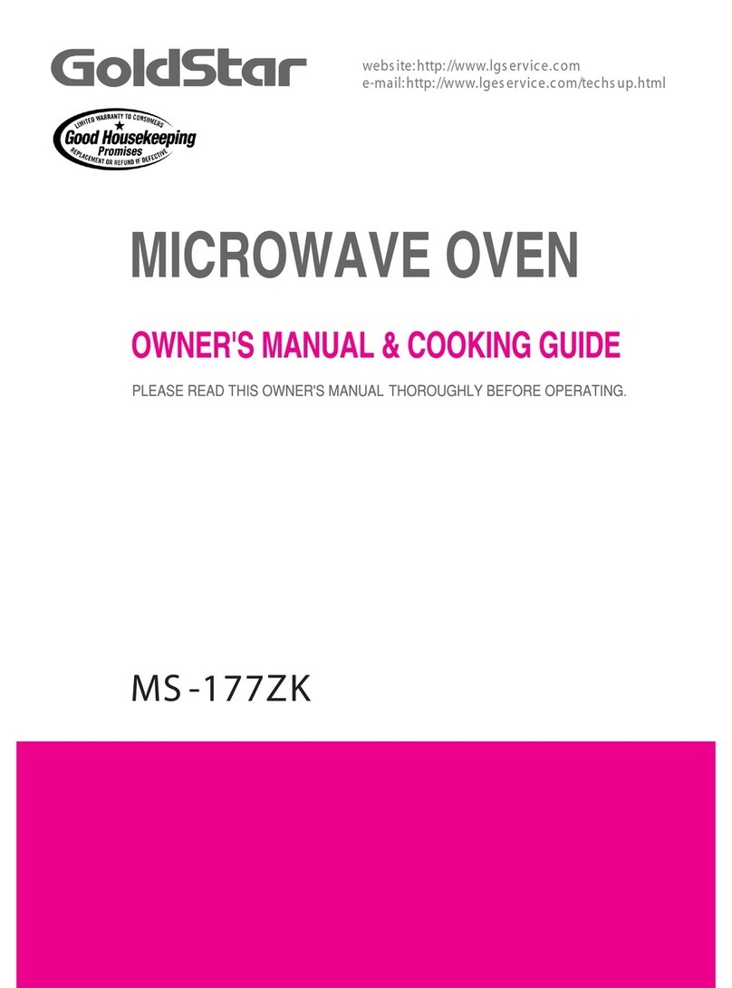 Goldstar MS -177ZK Owner's manual & cooking guide
