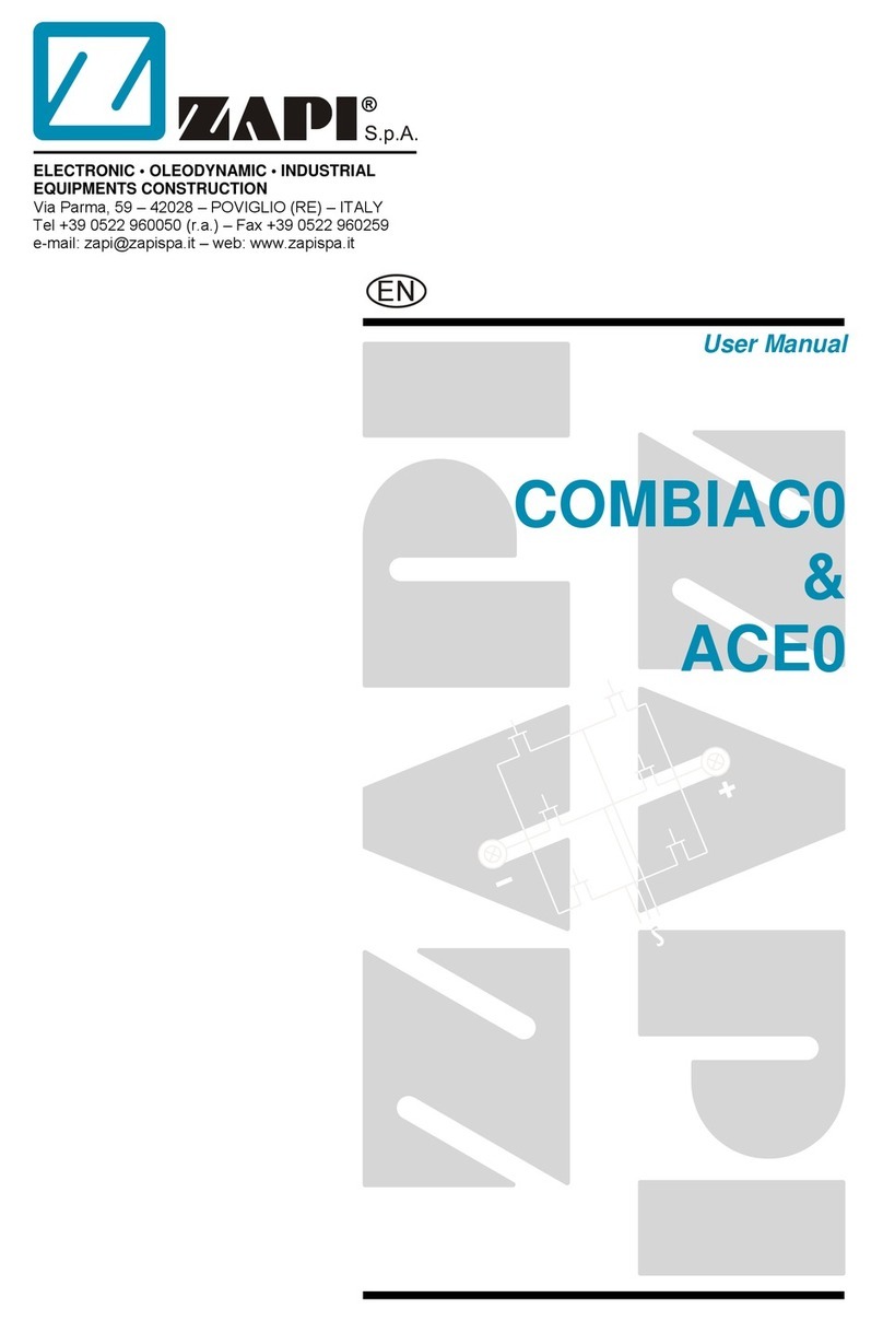Zapi COMBI ACE0 user manual