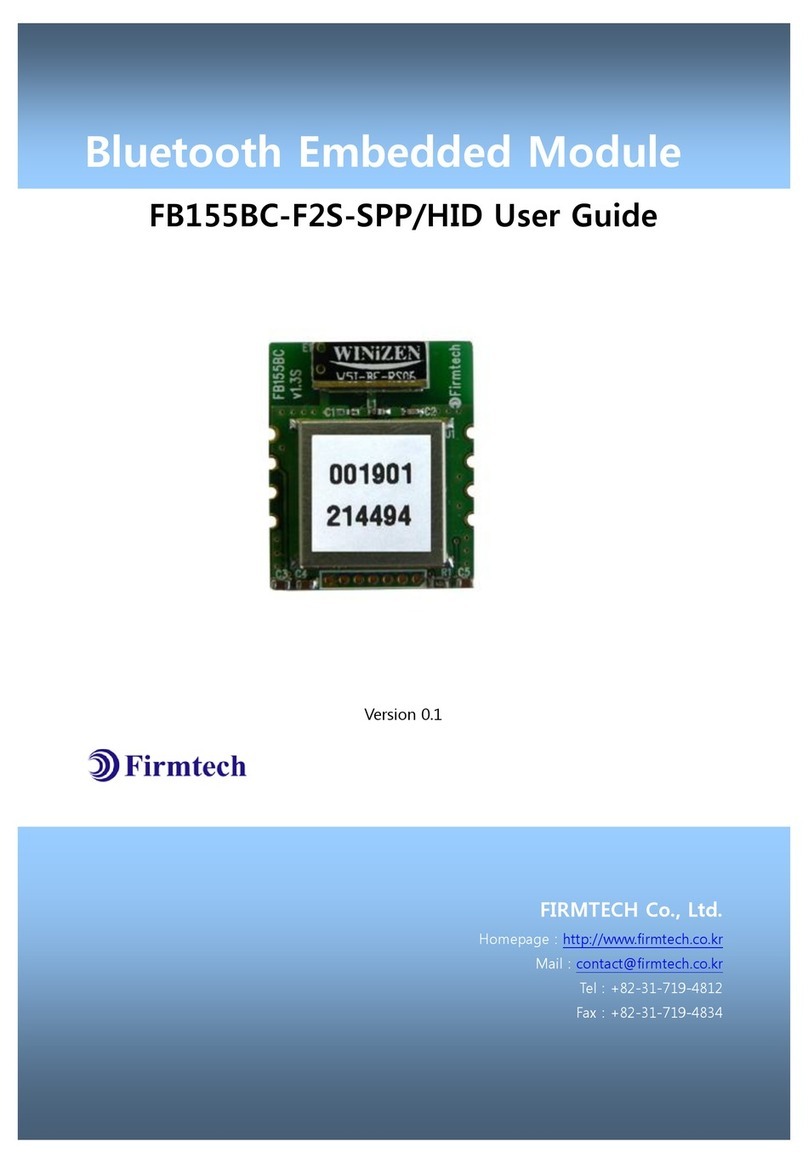 Firmtech FB155BC-F2S-SPP/HID user guide