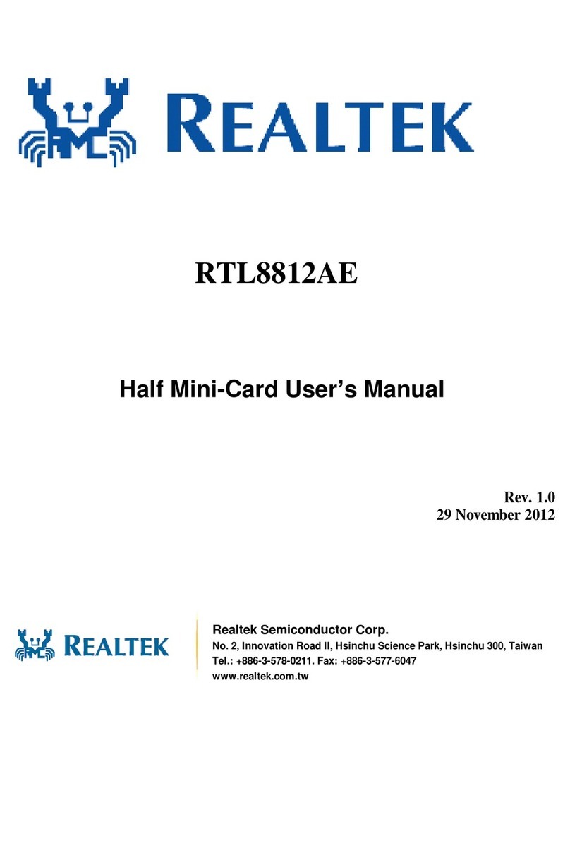 Realtek RTL8812AE user manual