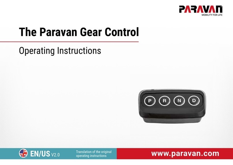 Paravan Gear Control operating instructions