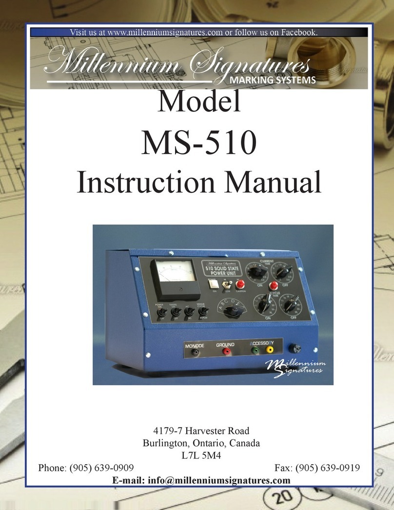 Millenium Signatures MS-510 User manual