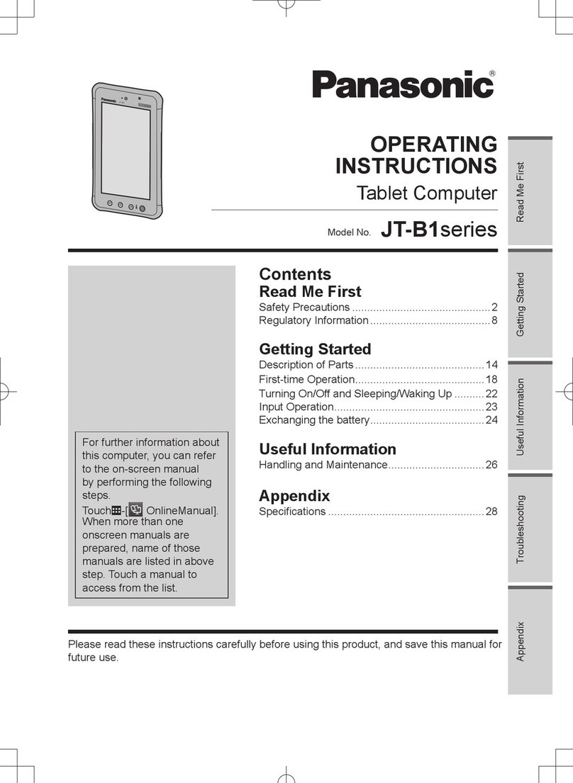 Panasonic JT-B1 series User manual