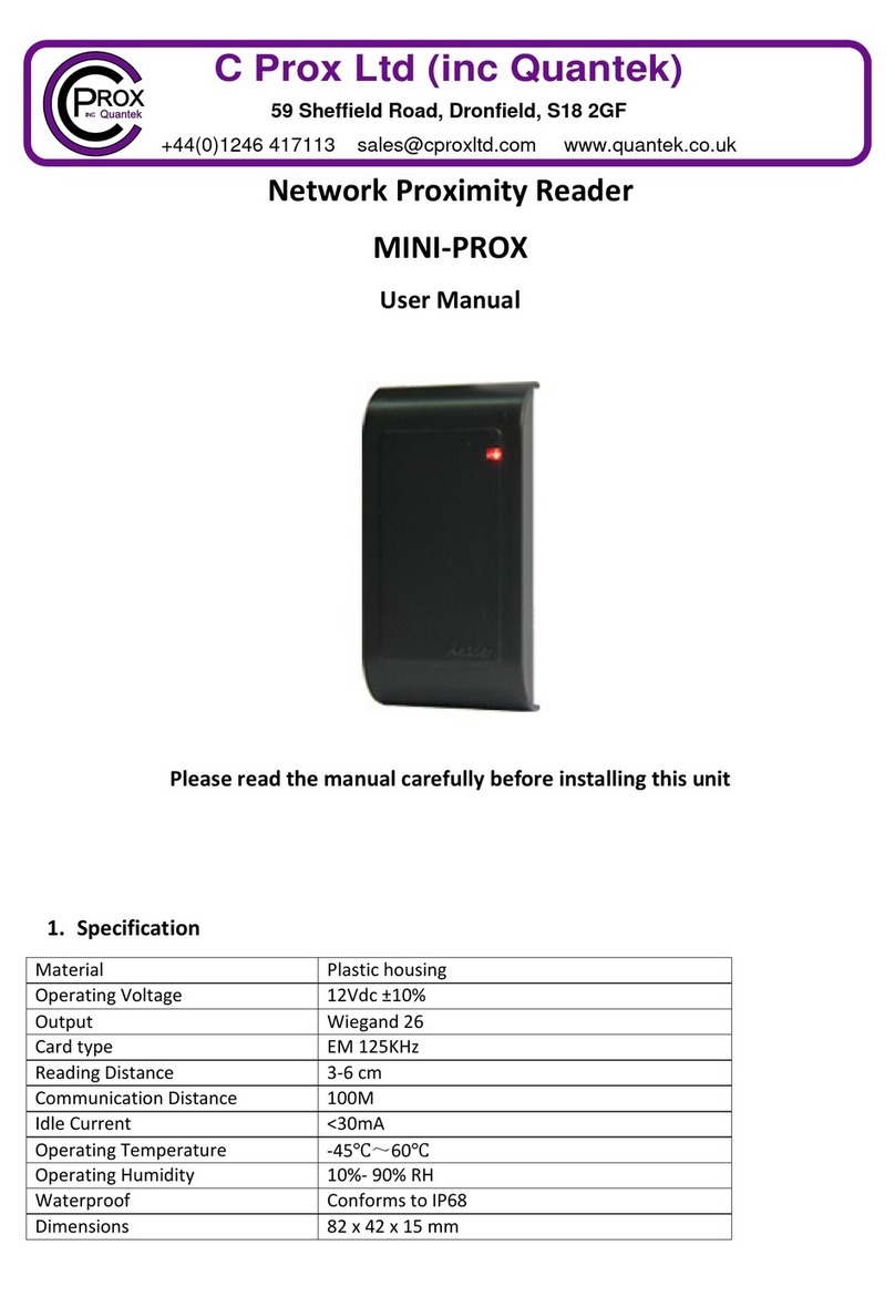 C Prox Ltd MINI-PROX user manual