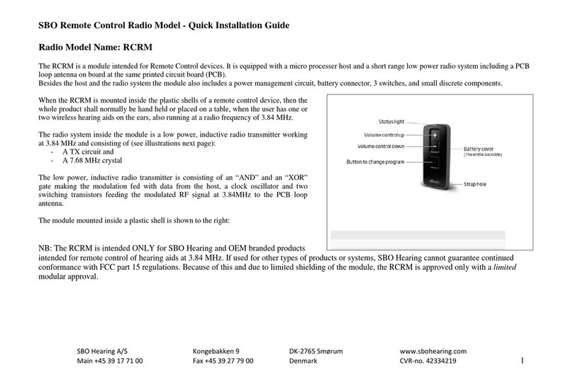SBO Hearing RCRM Quick installation guide