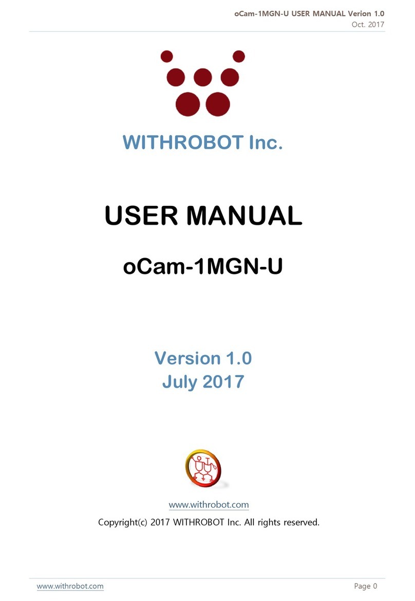 WITHROBOT oCam-1MGN-U User manual