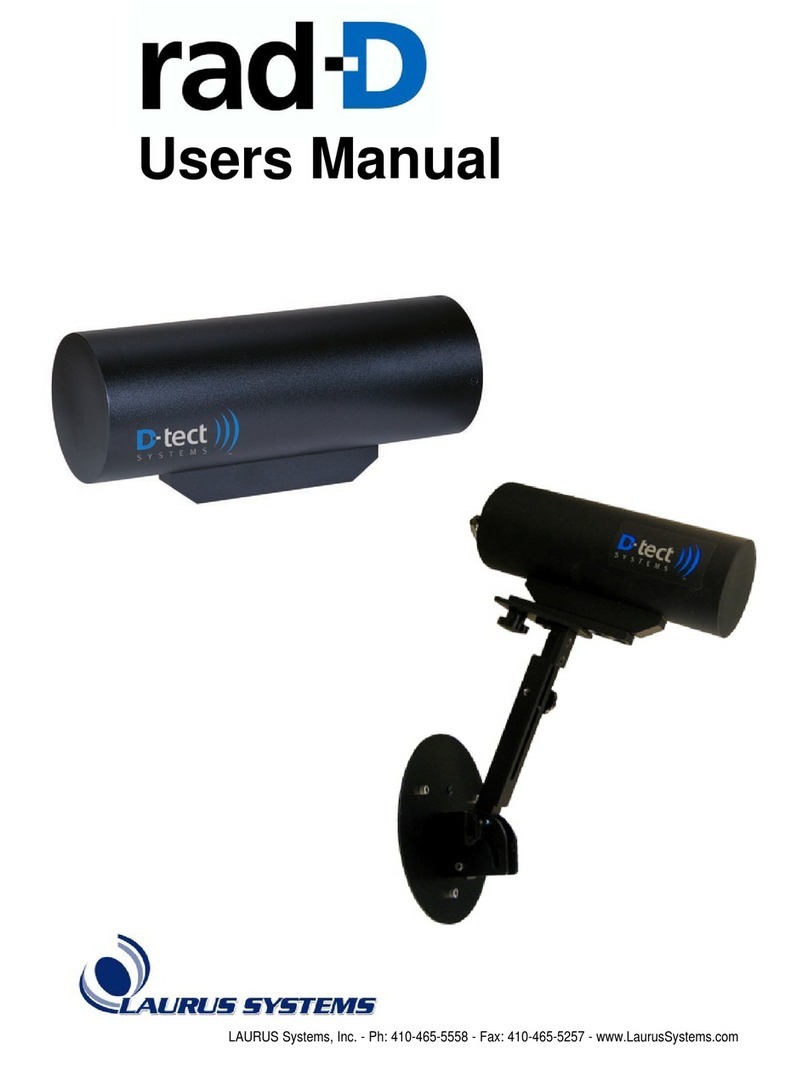 D-tect Systems rad-D User manual