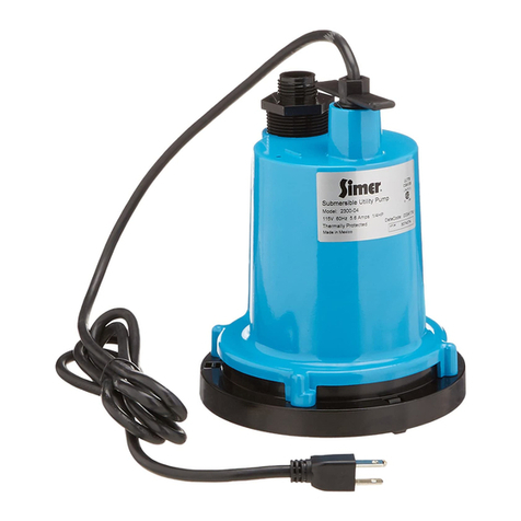 Simer 2300-04 User manual