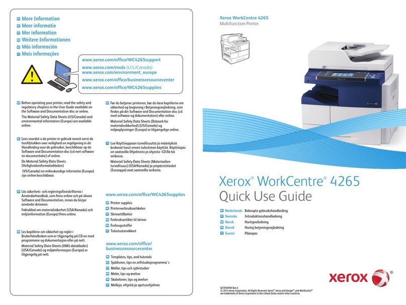 Xerox WorkCentre 4265 Operating manual