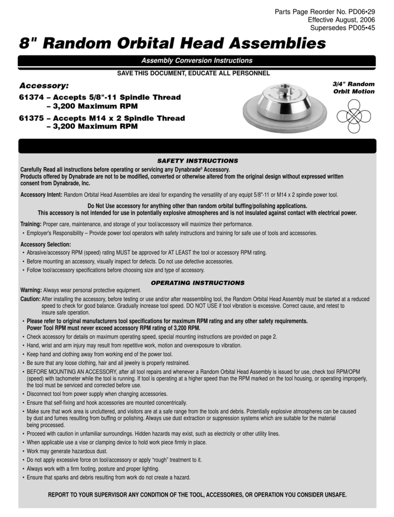 Dynabrade 61374 User manual