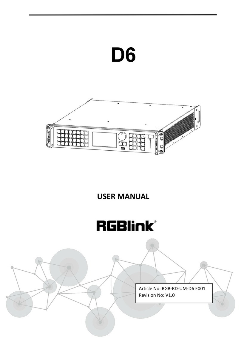 RGBlink D6 User manual