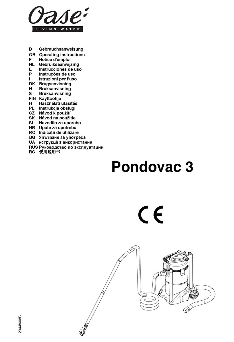 Oase PondoVac 3 operating instructions
