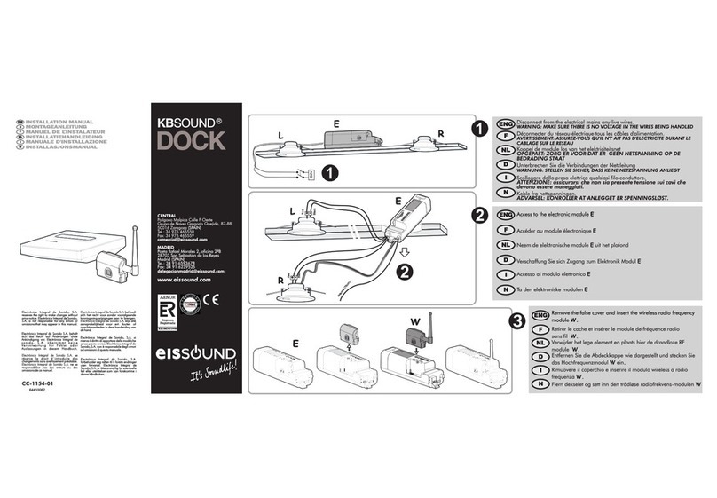 EisSound KBSound Dock installation manual