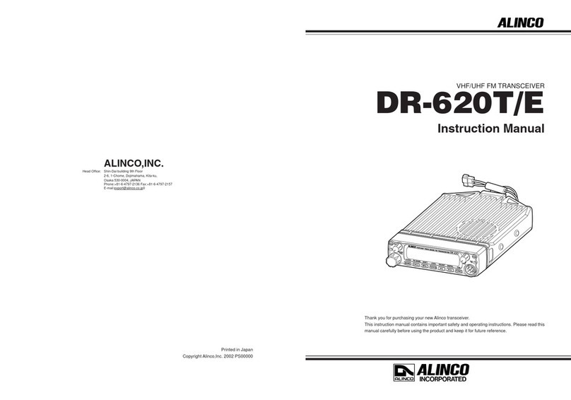 Alinco DR-620T/E User manual