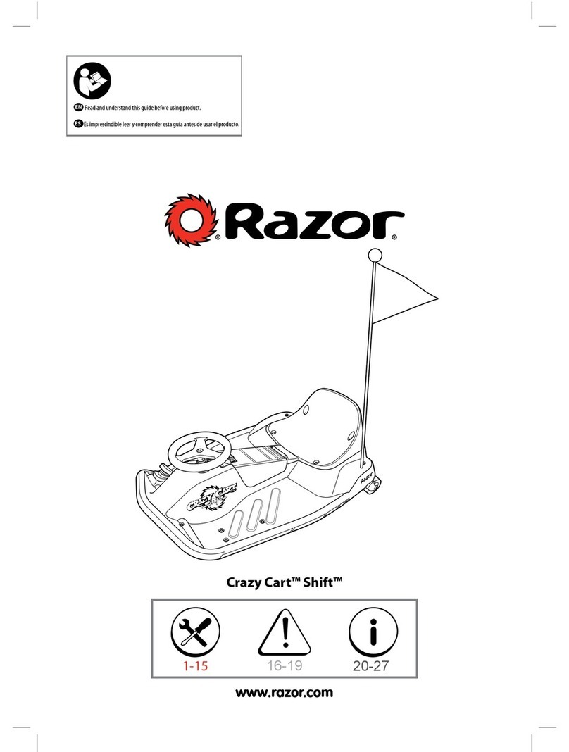 Razor crazy cart shift User manual