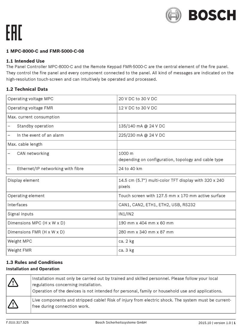 Bosch MPC-8000-C User manual