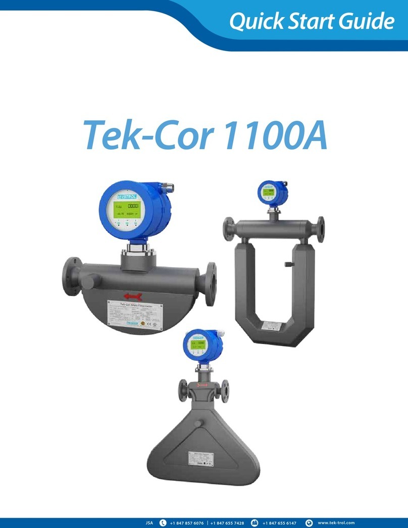Tek-Cor 1100A quick start guide