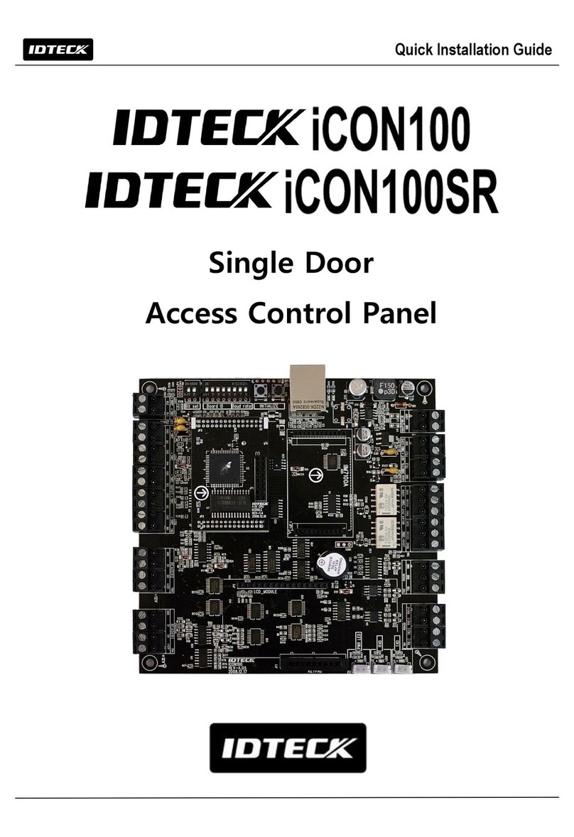 IDTECK Star iCON100 Quick installation guide