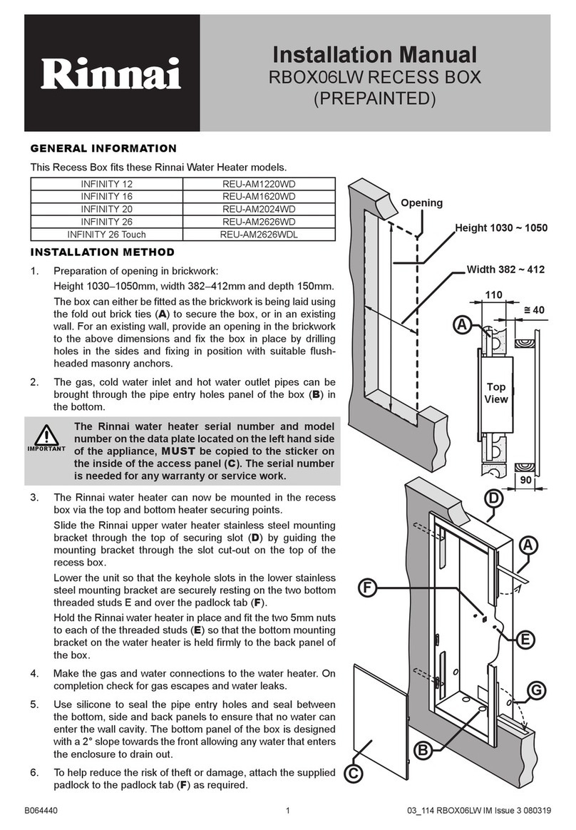 Rinnai RBOX06LW User manual