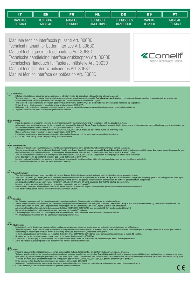 Comelit 3063D User manual