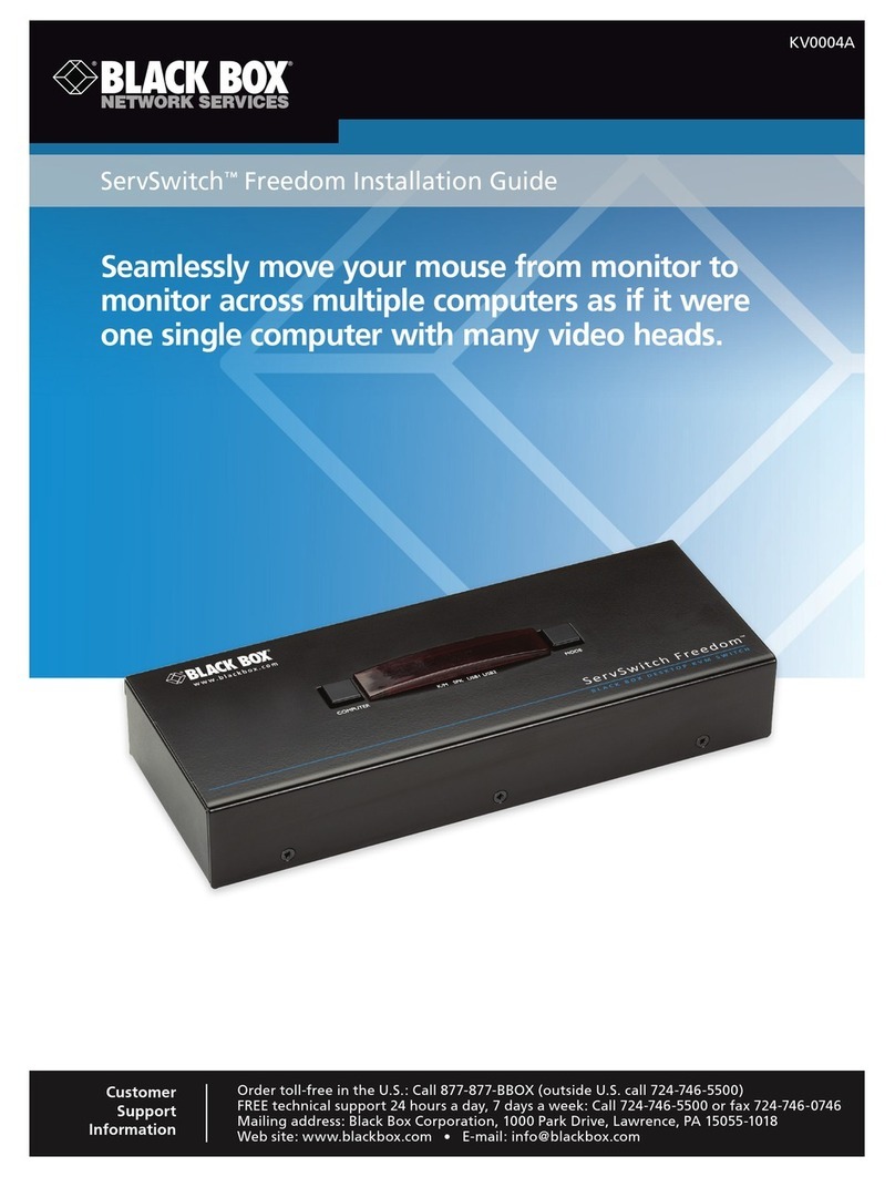Black Box ServSwitch KV0004A User manual