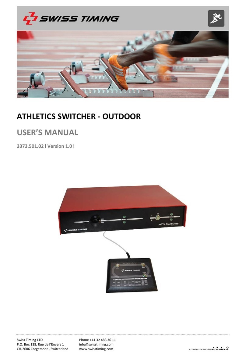Swiss Timing Athletics Switcher user manual