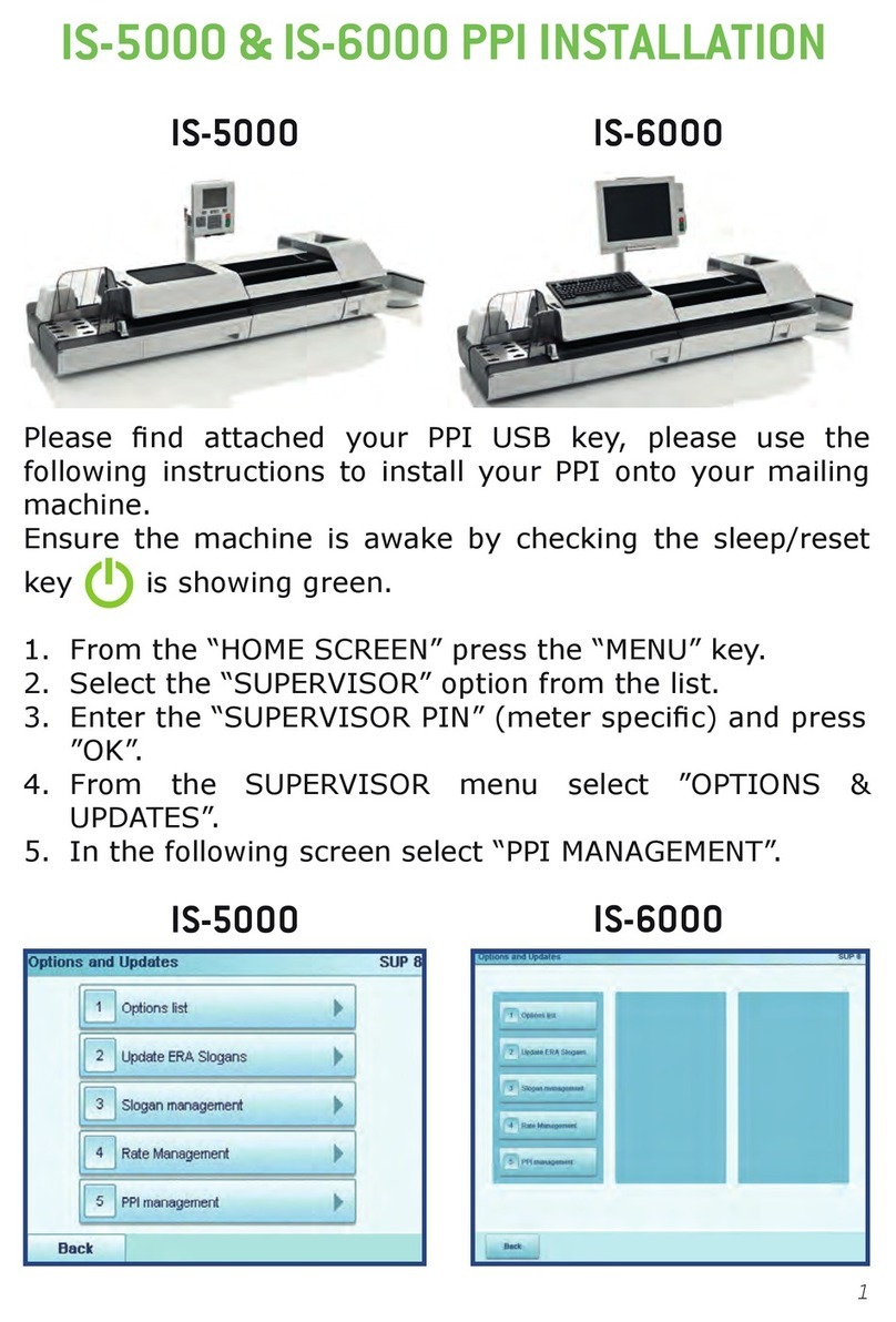 Neopost IS-5000 User manual Neopost IS-5000 User manual