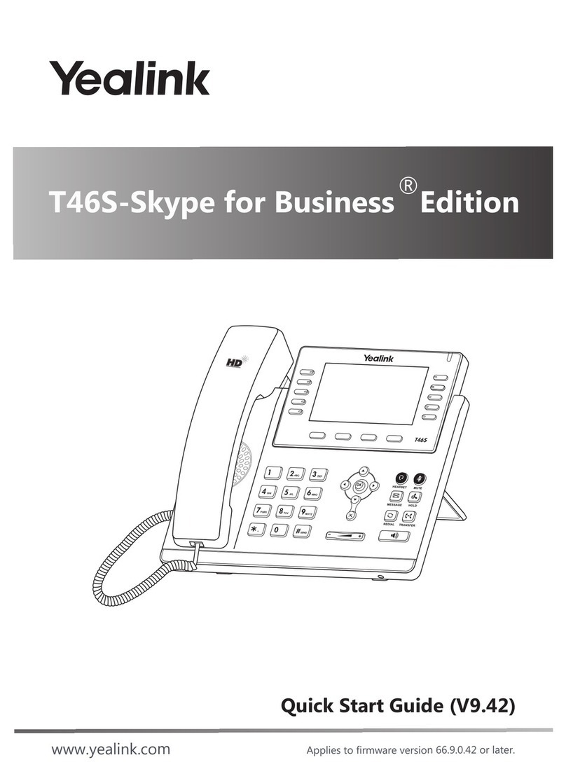 Yealink T46S-Skype for Business Edition quick start guide